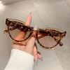 Сексуальные женские солнцезащитные очки 'кошачий глаз' винтажные для женщин дизайнерские солнцезащитные очки люксового бренда панк популярные полые двухцветные