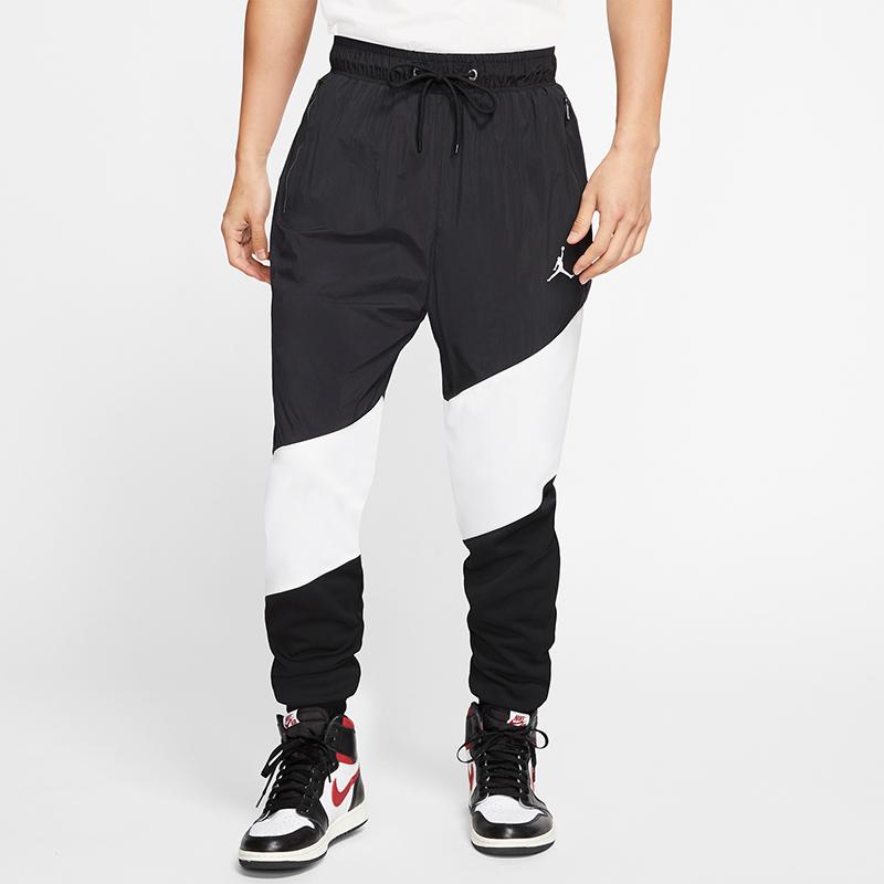Jordan Спортивные брюки с цветными блоками Wings Diamond Weave, осенние мужские брюки, черные CI7922-010