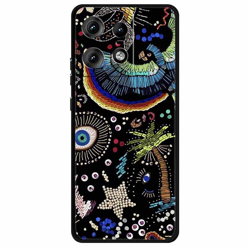 Чехол для Motorola Edge 50 Pro 5G с печатью узора, мягкая TPU накладка для мобильного телефона