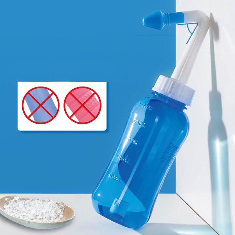 Спрей для промывания носа, очиститель, ирригатор для носа, нети-пот, ополаскиватель, средство для очистки носа, профилактика синусита, лечение ринита, уход за здоровьем, 300/500 мл