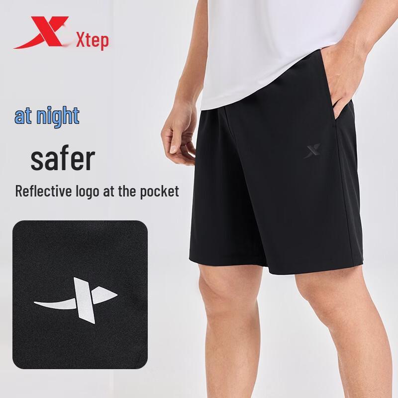 Xtep Мужские быстросохнущие тканые спортивные шорты