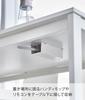 Настольный держатель для швабры и пульта ДУ Yamazaki Tower, Белый, Прибл.. Ш9,5 x Г18 x В4,6 см, Пульт дистанционного управления, Удобное хранение швабры, Быстрый доступ,