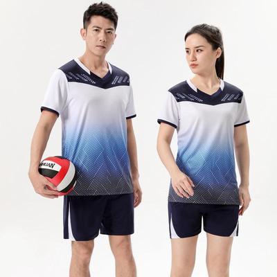 Унисекс Комплект формы для волейбольной команды - Футболка с коротким рукавом и шорты для тренировок