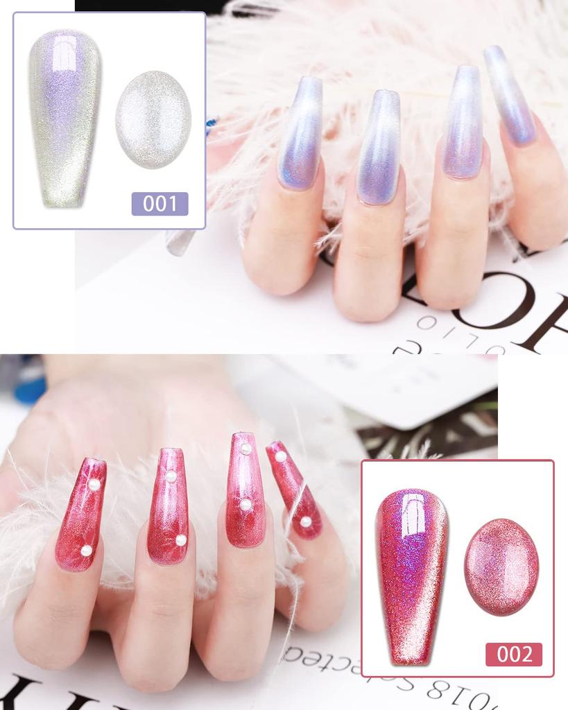 Biutee Магнитный гель для век 6 цветов 8 мл с магнитом Aurora Nail Color Gel Nail Cat's