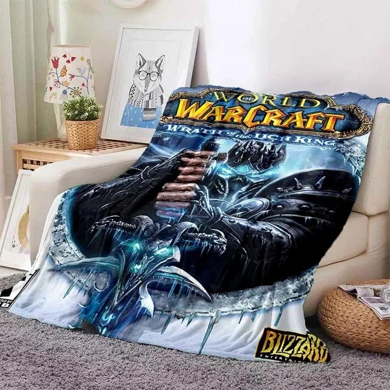 Плед World of Warcraft Фланелевый плед Мир Магии и Безграничных Приключений Мягкий Удобный Плед для Дома и Путешествий