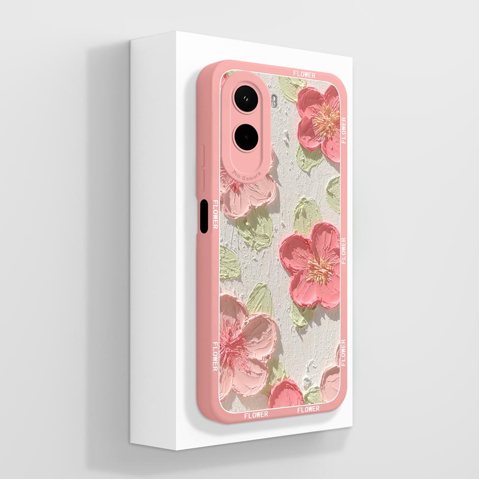 Case For Xiaomi Poco M7 4G Fashion Butterfly Soft Liquid Silicone Anti Drop Cover For XiaomiPocoM7 4G Protective Fundas Bumper