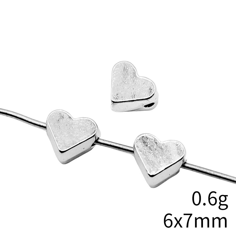 Сердце Свободные Бусины Для Валентиновского Браслета Ожерелья DIY Винтажные Материалы Для Изготовления Украшений Для Шармов