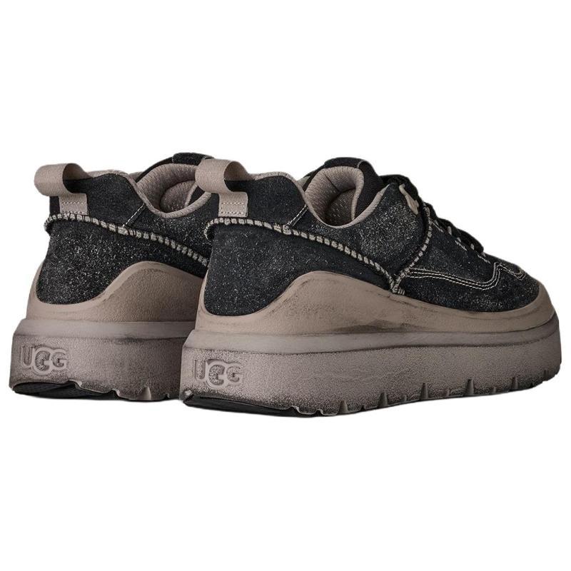 UGG Heritage Utility Кожа спилка Низкие Повседневные Кроссовки Мужские Черные Кроссовки 1174994-BCMP
