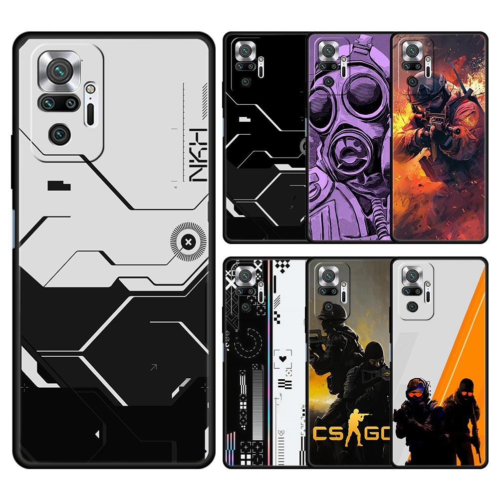 Чехол для телефона для Xiaomi Redmi Note 14 13 12 Pro Plus 5G 9S 9 10 11 4G 14C 13C 12C 10C 9C 9A Мягкий чехол Counter Strike CS GO