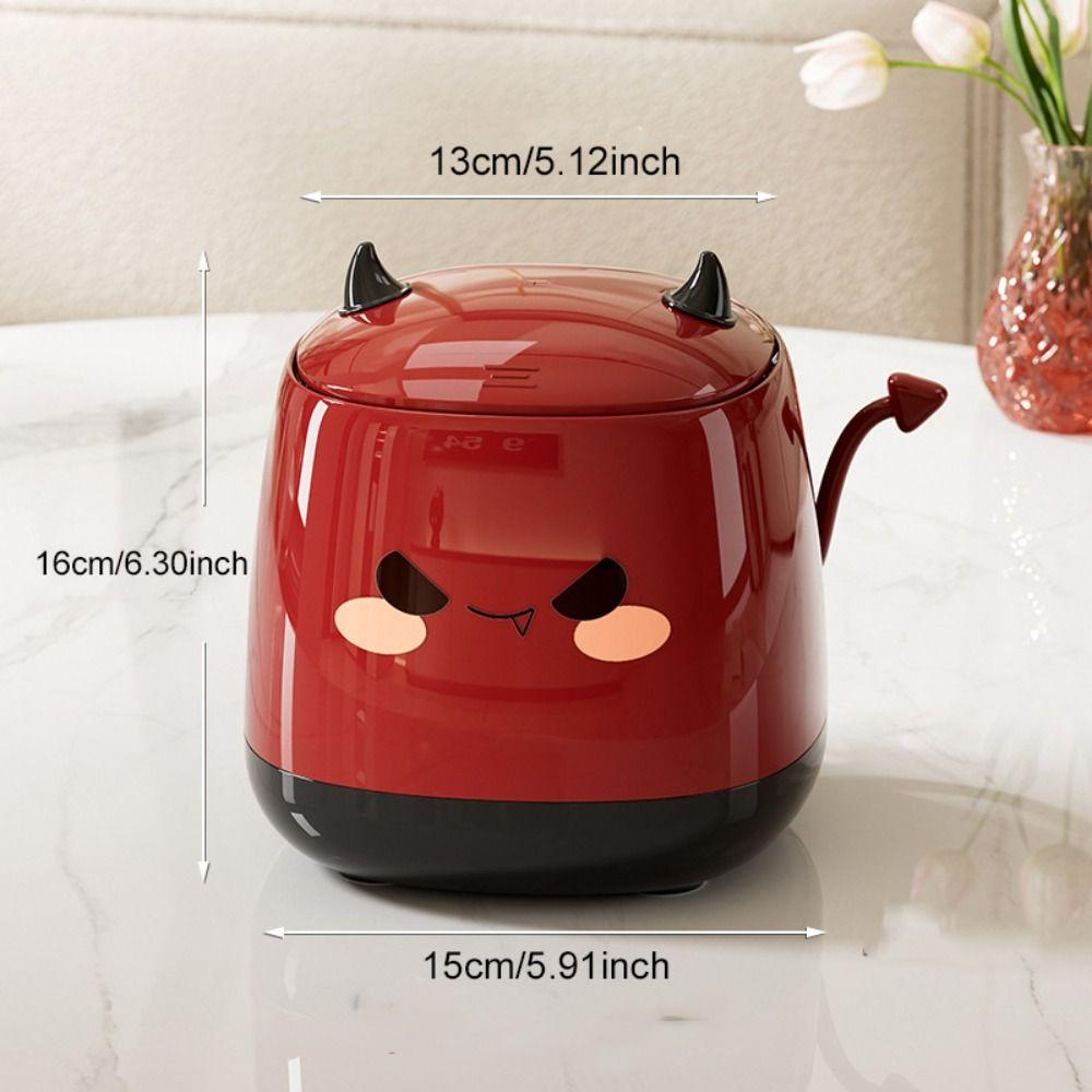 Cartoon Mini Trash Can Simple Design Desktop Trash Can Stylish Dust Bin Office
