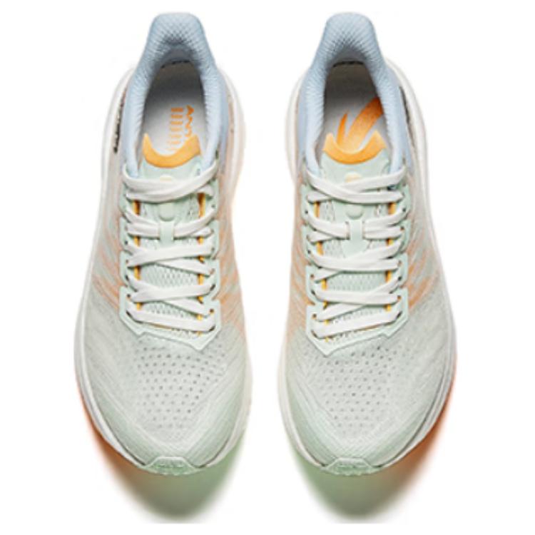Anta MACH 4.0 Cushioning Slip Resistant Rebound Low top Running Shoes Women's Green Blue Orange 122425583-1