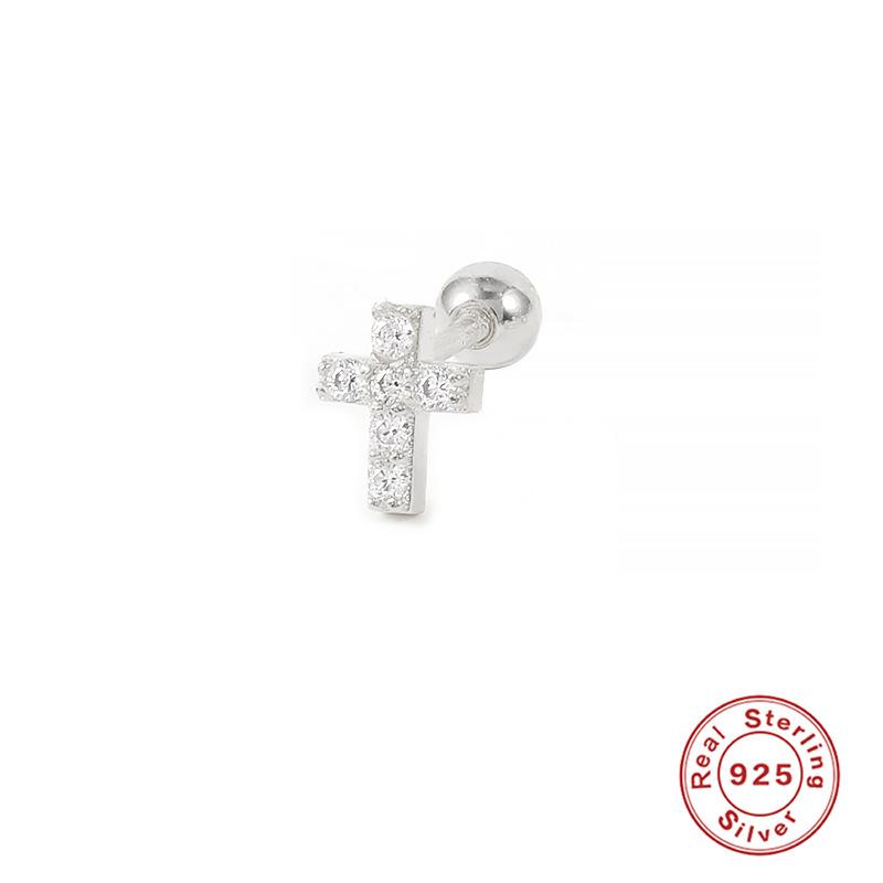 European and American 925 Sterling Silver Piercing Stud Earrings, Earrings, Female Male Devil Nails 2026