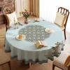 Круглая Скатерть Водонепроницаемая, Маслостойкая И Не требующая глажки Скатерть для гостиничного круглого стола Покрытие-скатерть ПВХ Круглая скатерть Скатерть Mengqu
