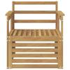 2 Piece Outdoor Sofa Set Solid Acacia Wood White