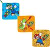 Marushin Loop Towels of Nintendo Mario Characters Perfect for and Elementary School Boys (Set 3) - "Let's Challenge" - Preschool, Kindergarten, -