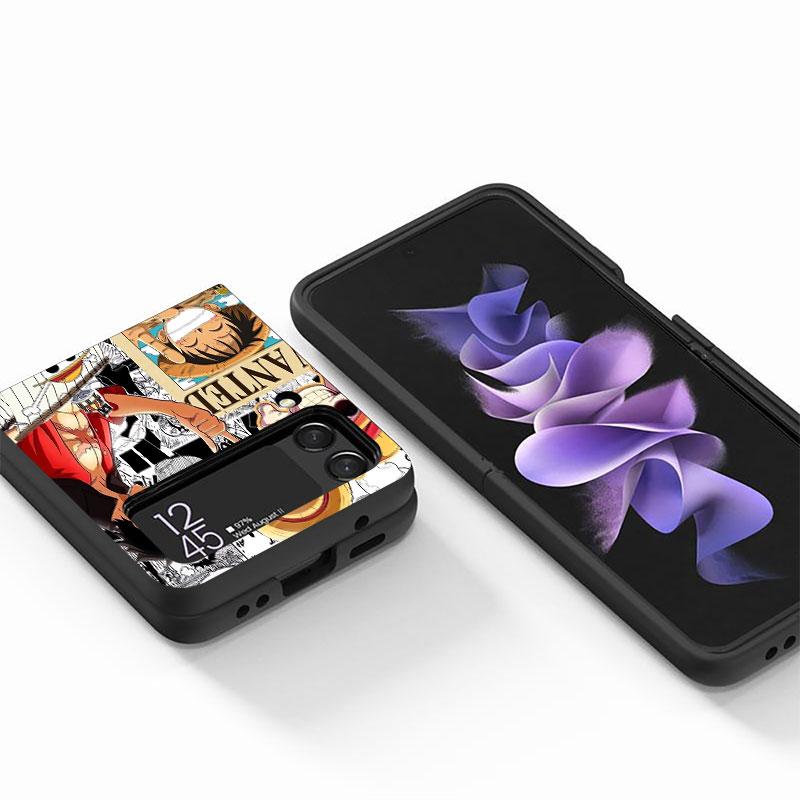 Anime One Pieces Case for Samsung Galaxy Z Flip 5 Z Flip Z Flip 3 Z FLIP 6 Back Cover