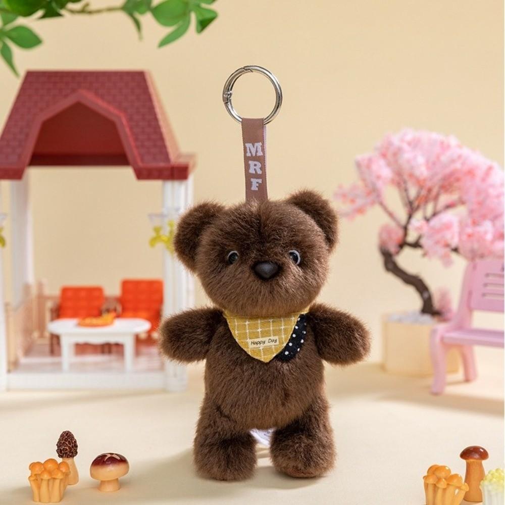 Furry Plush Animal Pendant Super Soft Plush Backpack Pendant Stuffed Doll Keyring Universal Age