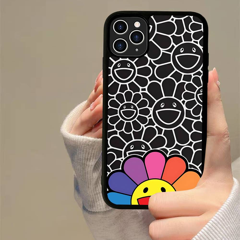 Японские Художники M-murakami T-takash Искусство Красочный PC+TPU Чехол для Телефона Для iPhone 11 12 13 14 15 16 17 Plus Pro Max Чехол