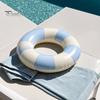 Leakproof Swim Ring Vintage Striped Swimming PVC Thickened Inflatable Men Women Beach Party Float Tube for Pool Child Water