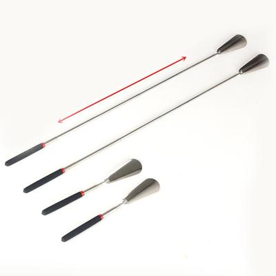 Телескопический стальной рожок для обуви с длинной ручкой, гибкий подъемник для профессиональной обуви, полезный L-образный рожок для обуви, ручной W2F3