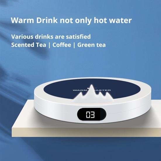 Подогреватель для кофейных кружек с 3 температурными режимами Водонепроницаемый автоматический выключатель Электрический подогреватель для кофейных чашек с постоянным подогревом