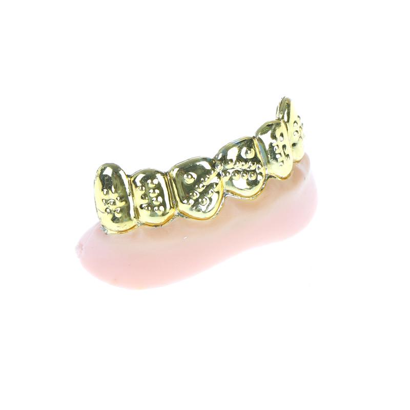 1Pc Bling Grillz Fake Teeth Bulk Halloween Birthday Party Gold Silver