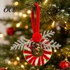 Creative Christmas Party Supplies Handmade Pipe Cleaner Ornament, Finished Chenille Stems Wreath Crafts Small Decorative Keepsake Accessories