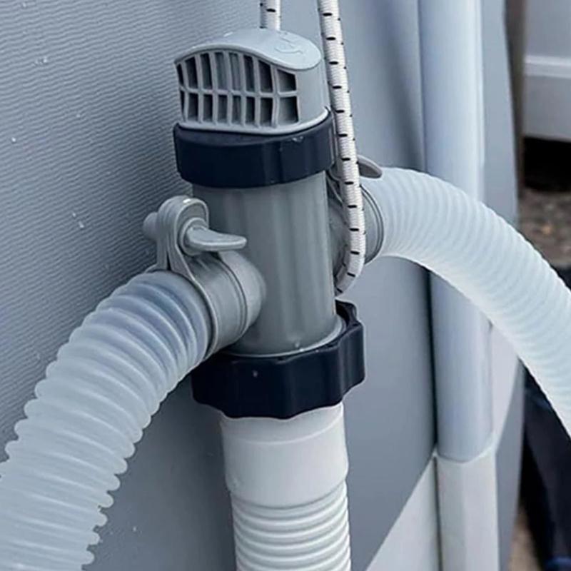 Pool Hose Plunger Valved Kit for Above Ground Swimming Pool Plunger Valved Replacement Parts for Filter Circulation