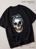 Black T-shirt Dressed Up Skull Black
