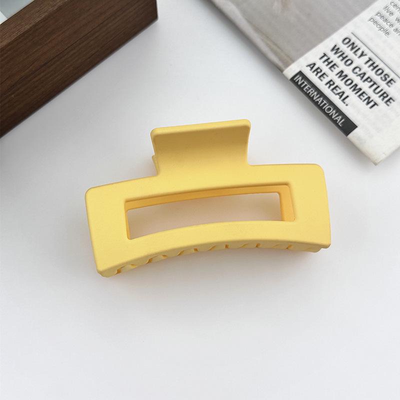 Корейская заколка для волос женская «Акула» высокого класса с матовым покрытием - Однотонная, Большого размера