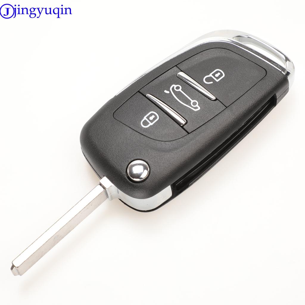 Jingyuqin CE0536 модифицированный выкидной корпус дистанционного ключа для Peugeot 307 408 308 для Citroen C-Triomphe C-Quatre C3 C4L C5
