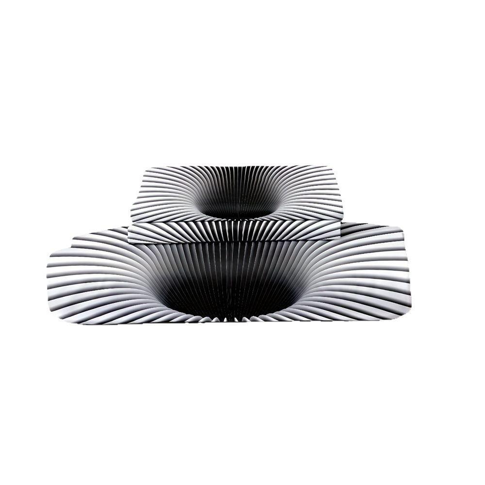 Комплект постельного белья Black Hole 3D с психоделическим геометрическим узором и цифровой печатью, комплект из трех предметов