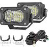 LED Light Bar Mounting Bracket 2PCS Universal Adjustable Pillar Hood Work Lamp Mount Non-Destructive Fixing Ditch Light Brackets Bumper Mount For