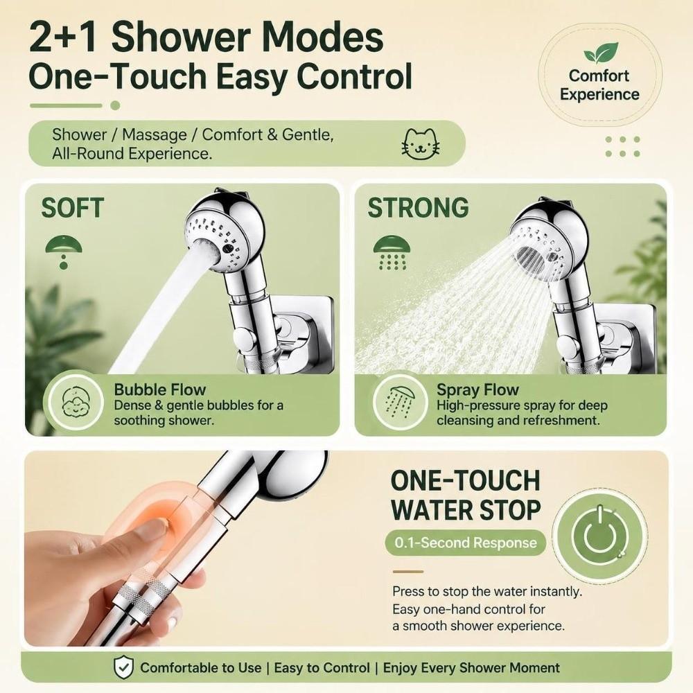 Detachable Pet Bath Nozzle Adjustable Dog Shower Head Pet Shower Sprayer Pet Bathing Tools