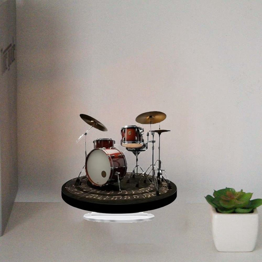 Wear-resistant 2d Drum Stand Ornament Waterproof Acrylic Plaque Ornaments Valentine's Day