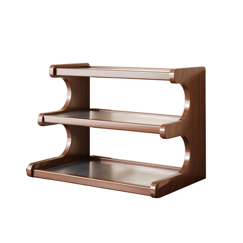 Компактная настольная стойка для хранения вещей 2/3 яруса Простой органайзер для обуви Простая настольная книжная полка Приправа