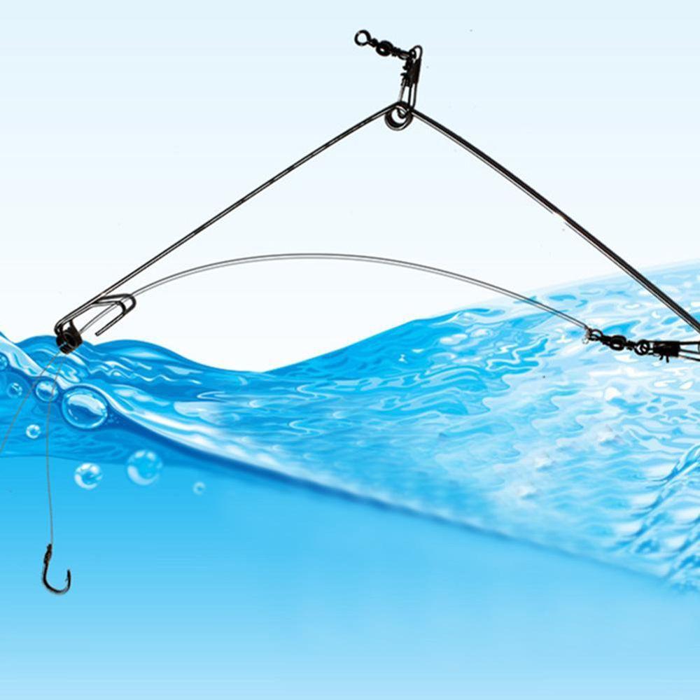 Стальное Автоматическое Устройство для Рыбалки Автоматический Рыболовный Крючок Спусковой Крючок Пружина Крючка Пружина Выброса Крючка