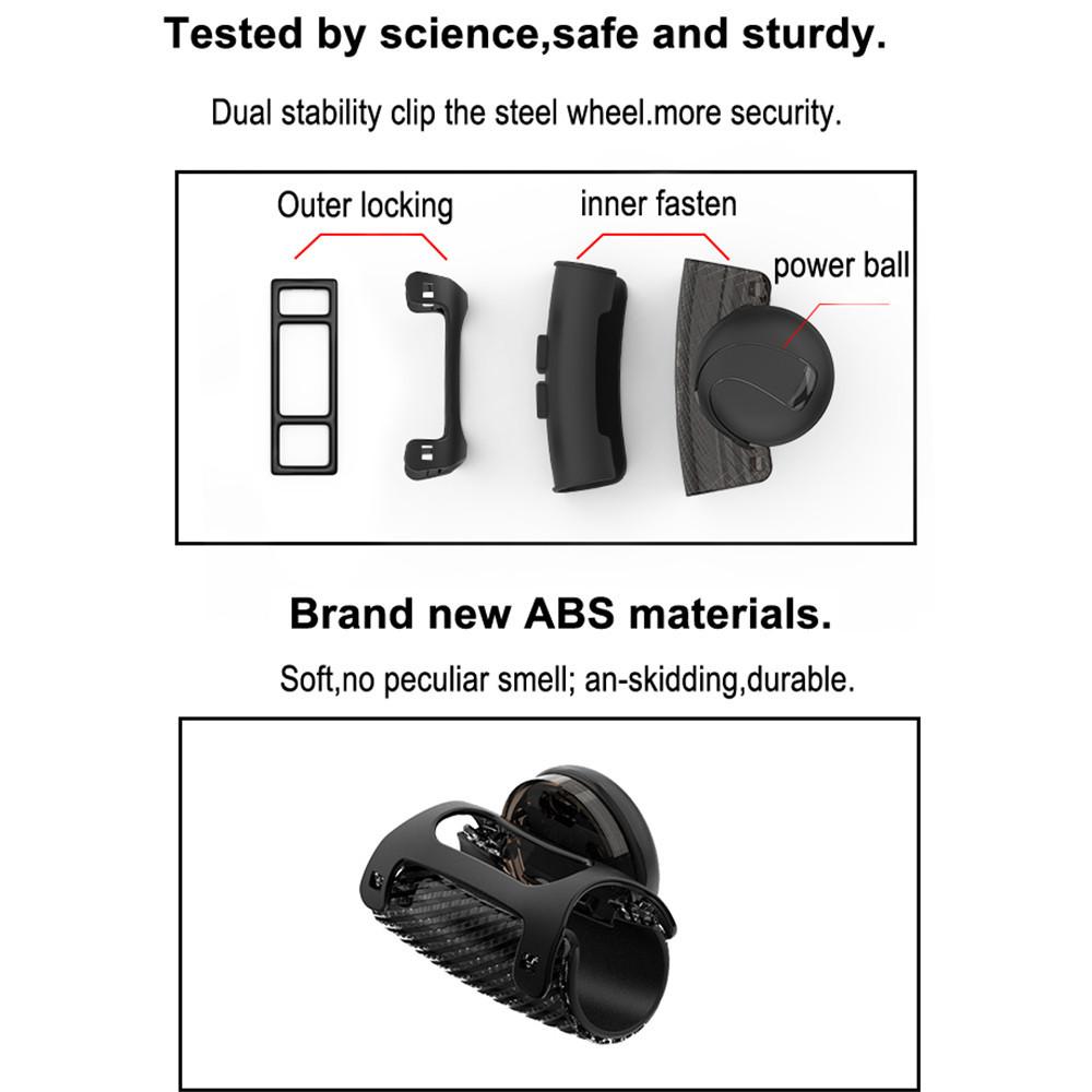 Автомобильный усилитель руля 360°, автомобильная ручка, шарик, силиконовая ручка рулевого колеса, шариковый металлический подшипник, помощник при повороте автомобиля