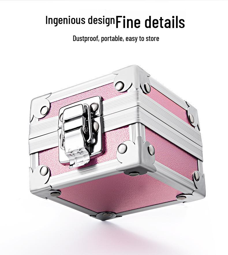 Multi-Hole Grinding Head Storage Box with Transparent Lids for Power Tool Accessories