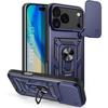 Protective Case - E.F.Connection - for iPhone 17 Pro Max - Shockproof - Navy Blue