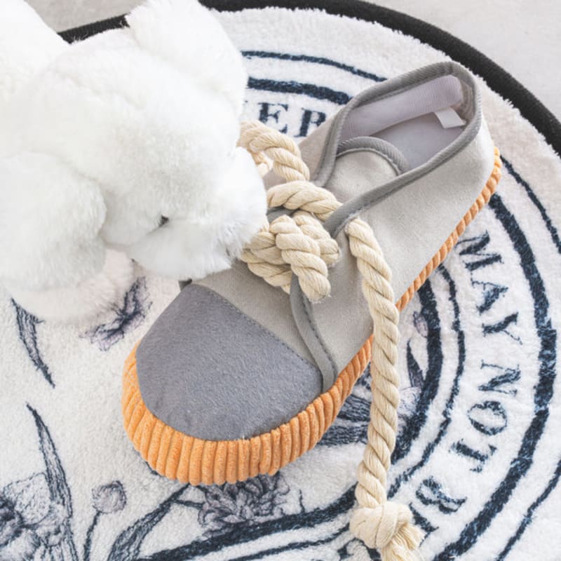 [Питомец] Плюшевая игрушка в форме туфли Серая