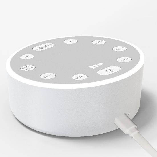 Звуковая машина с белым шумом Регулируемая громкость Функция памяти Несколько звуковых эффектов для сна Компактный размер Портативный генератор белого шума Устройство для помощи во сне