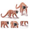 Animal Model Simulated PVC Home Decoration Beaver Anteater Squirrel Monkey White Tail Deer Fox Figurine for Children