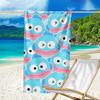proof beach towel with a Sanrio Clownfish Handun pattern - soft,absorbent,quick-drying,machine washable - perfect for swimming,camping,bathing