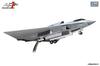 INTERALLIED Air Force 1 1/144 Scale China People's Liberation Army Air Force 6th Generation Fighter J-36 Finished Model AF100036