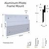 Z Clamp Picture Frame Hanging Z Clamps 100mm/152mm Metal Brackets Picture Hanger  Hanging Pictures