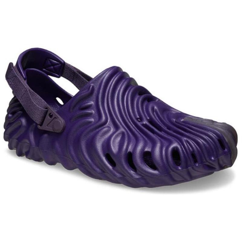 Crocs × Salehe Bembury Pollex Comfort Versatile Minimal Outdoor Breathable Clogs Unisex Blackcurrant Purple 207393-5BC
