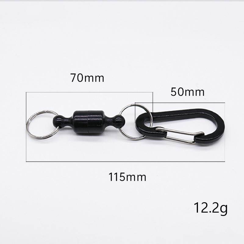 Портативный стальной рыболовный MRC крепкий магнитный быстросъемный держатель для сети с рыболовной катушкой шнур алюминиевый карабин