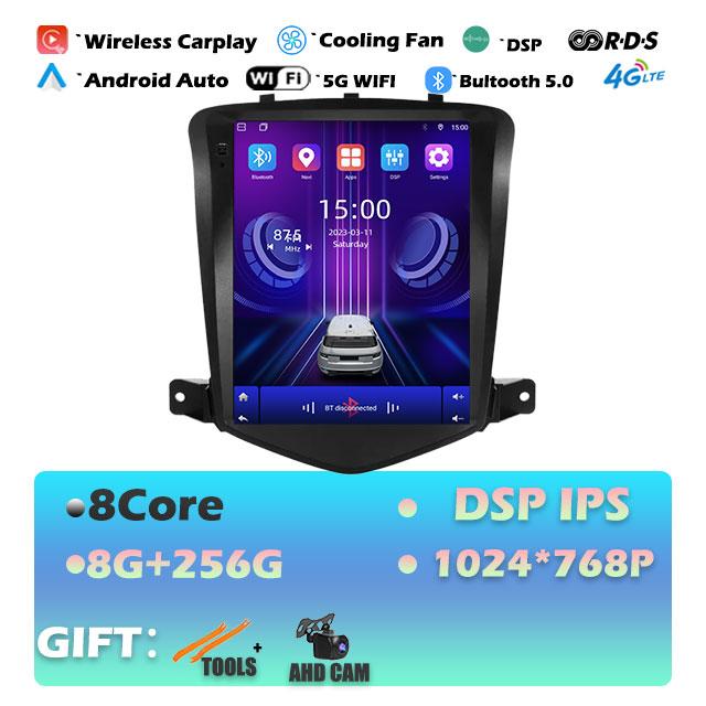 For Chevrolet Cruze 2008-2019 Carplay Android 14 Head Unit Car Radio Multimedia Video Player GPS Navigaion Stereo Audio