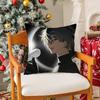 Handsome Boy AAlien Stage Comic Pillow Case Silky Short Plush With Invisible Zipper Dustproof Sofa Cushion Cover
